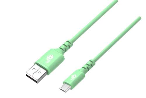 TB Kabel USB-Micro USB 1m silikonowy zielony Quick Charge-1015185