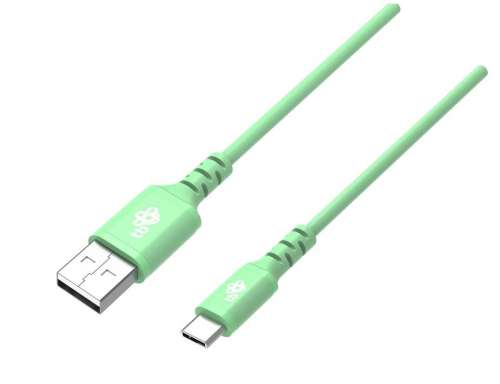 TB Kabel USB-USB C 1m silikonowy zielony Quick Charge-1015190