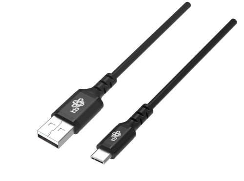 TB Kabel USB-USB C 2m silikonowy czarny Quick Charge-2115753