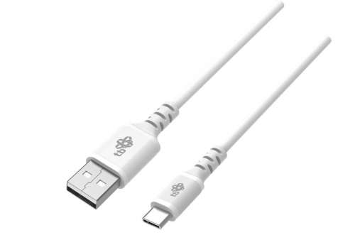 TB Kabel USB-USB C 2m silikonowy biały Quick Charge-2115755