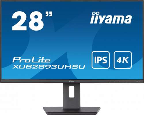 IIYAMA Monitor 28 cali XUB2893UHSU-B5,IPS,4K,HDMI,DP,2x2W,HAS(150mm)-3229044