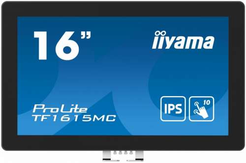 IIYAMA Monitor 15.6 cala TF1615MC-B1 IPS,pojemnościowa 10 punktów,450cd/m2,IP65,7H,HDMI,DP,VGA-3246743