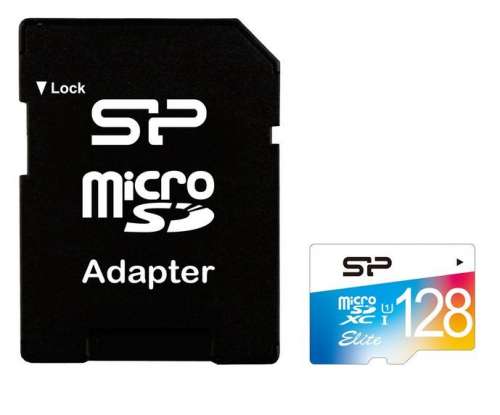 Silicon Power Karta pamięci microSDHC Colorful 128GB U1 10MB/S + Adapter-335673
