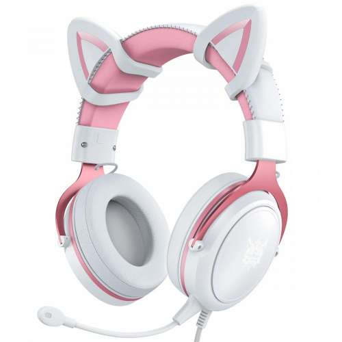 Słuchawki gamingowe X10 Różowo-białe-3561776