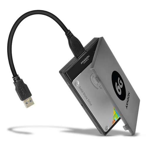 ADSA-1S6 Adapter USB 3.0 - SATA 6G do szybkiego przyłączenia 2.5" SSD/HDD, z pudełkiem-2986432