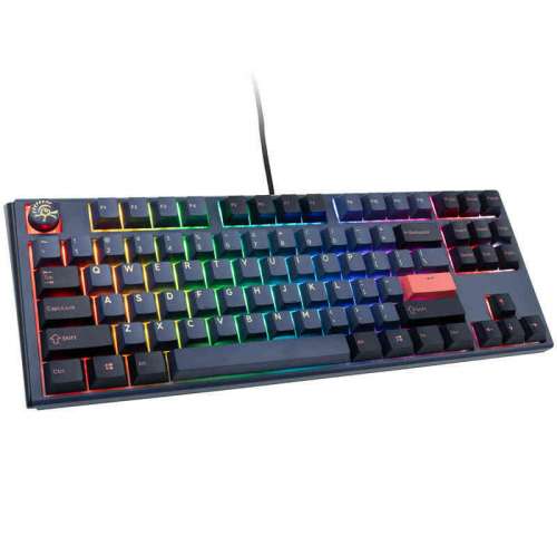 Ducky One 3 Cosmic Blue TKL Klawiatura Gamingowa RGB LED - MX-Speed-Silver (US)