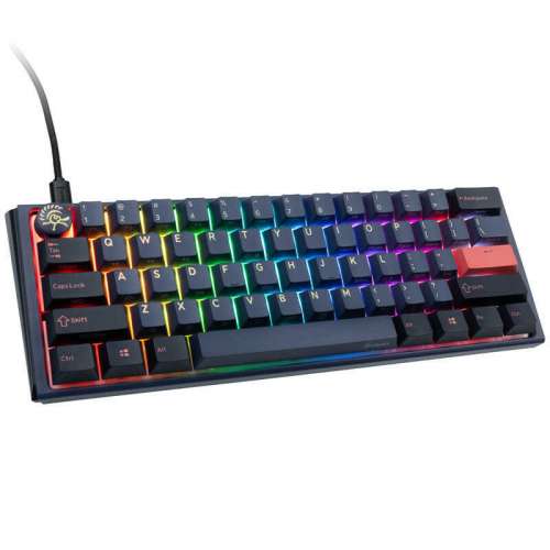 Ducky One 3 Cosmic Blue Mini Klawiatura Gamingowa RGB LED - MX-Speed-Silver (US)