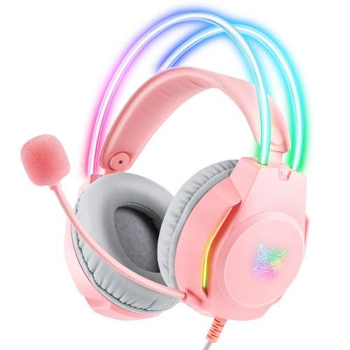 Słuchawki gamingowe X26 (przewodowe) Różowe -3639812