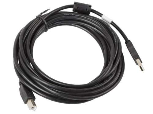 Lanberg Kabel USB 2.0 AM-BM 5M Ferryt czarny-1995621