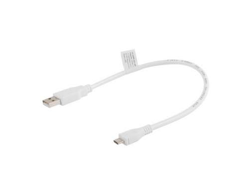Lanberg Kabel USB 2.0 micro AM-MBM5P 0.3M biały-1995631
