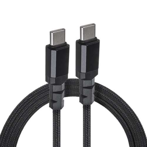 Kabel 2x USB-C 100W 1m wspierajacy PD przesyl danych do  10Gbps MCE491 Czarny-3685454
