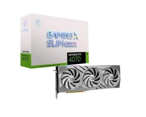 Karta graficzna GeForce RTX 4070 Gaming X Slim 12G GDDRX6 192bit biała-3767789