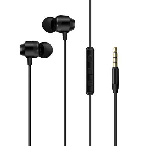 Słuchawki przewodowe jack 3,5 mm Czarne-3805389