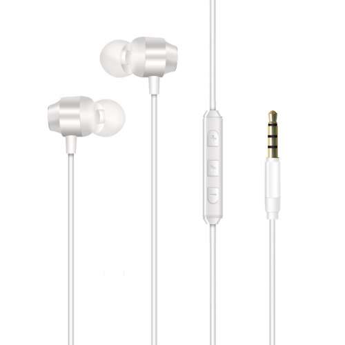 Słuchawki przewodowe jack 3,5 mm Białe-3805397