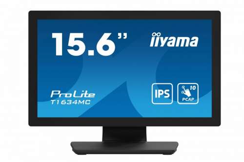 IIYAMA Monitor 15.6 cala T1634MC-B1S IPS,poj.10pkt.450cd,IP65,7H,VGA,HDMI,DP-3812581