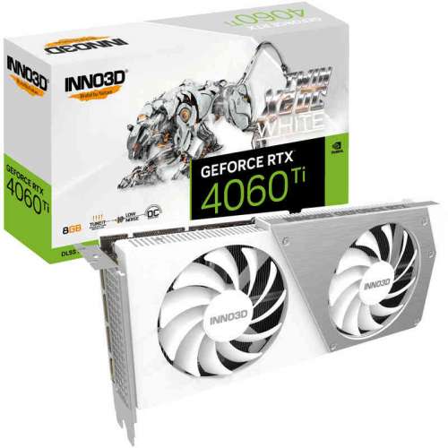 INNO3D GeForce RTX 4060 Ti Twin X2 White OC, 16GB GDDR6