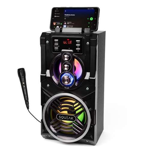 SQUEAK Głośnik Bluetooth 5.1 z karaoke 20W SQ1000 Beatboxer-4179759