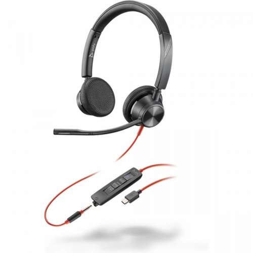 POLY Słuchawki Blackwire 3325 ST MS Cert. USB-C 3.5mm plug USB-C/A 8X222AA-4217707