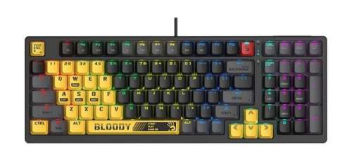 A4 Tech Klawiatura mechaniczna Bloody S98 USB Sports Lime (BLMS Red Switches)-4211270