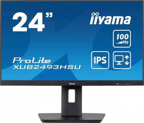 IIYAMA Monitor 23.8 cala XUB2493HSU-B6 IPS.HDMI.DP.2x2W.USBx2.SLIM.HAS(150mm)-4175924
