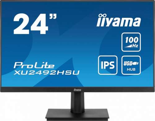 IIYAMA Monitor 23.8 cala XU2492HSU-B6 IPS,FHD,HDMI,DP,100Hz,4xUSB3.2,SLIM,2x2W-4175950
