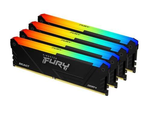Kingston Pamięć DDR4 Fury Beast    RGB  64GB(4*16GB)/2666  CL16-4375764