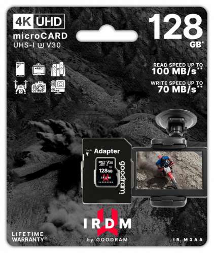 GOODRAM Karta microSD IRDM 128GB UHSI U3 adapter-4406397
