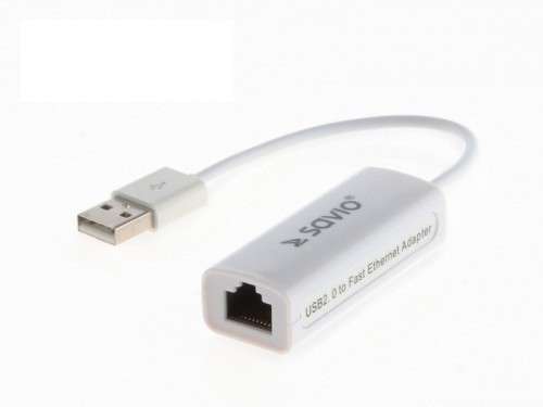 Adapter USB LAN 2.0 - Fast Ethernet (RJ45), blister, CL-24-2500628