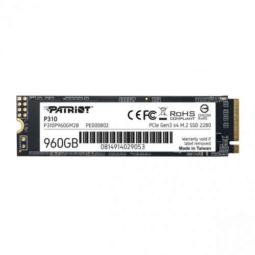 Patriot Dysk SSD P310 960GB M.2 2280 2100/1800 PCIe NVMe Gen3 x 4-2148059