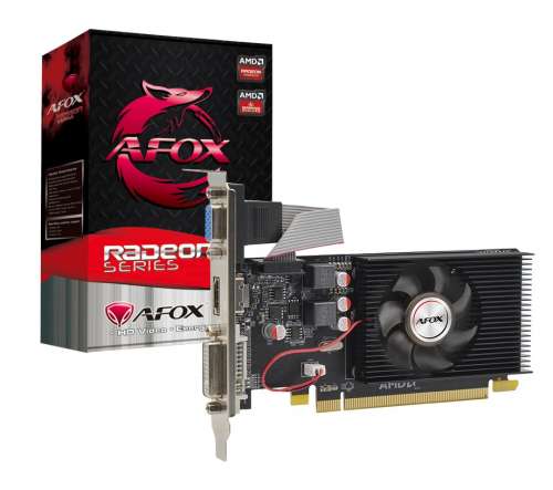AFOX Karta graficzna - Radeon R5 220 2GB DDR3 64Bit DVI HDMI VGA LP Fan L4-1044382