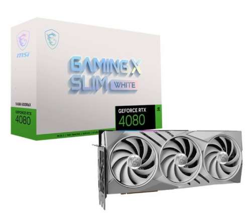 MSI Karta graficzna GeForce RTX 4080 GAMING X SLIM WHITE 16GB GDDR6X 256bit-4409117