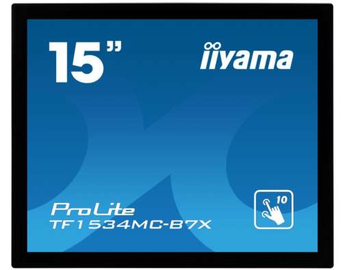 IIYAMA Monitor 15 cali TF1534MC-B7X TN,10 punktów dotykowych, HDMI, DP, 4:3, P65, 7H, USB-2274297