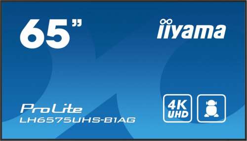 IIYAMA Monitor wielkoformatowy 65 cali LH6575UHS-B1AG,24/7,IPS,ANDROID.11,4K-4463570