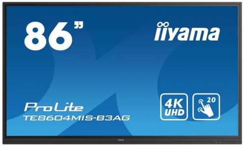 IIYAMA Monitor wielkoformatowy 85.6 cala TE8604MIS-B3AG INFRARED,4K,IPS,24/7,WiFi,7H,OPS SLOT-2473906
