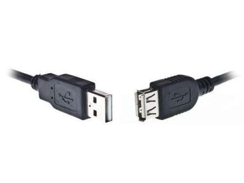 Przedłużacz USB-A M/F 2.0 1.8m OEM-0014 czarny-1098442