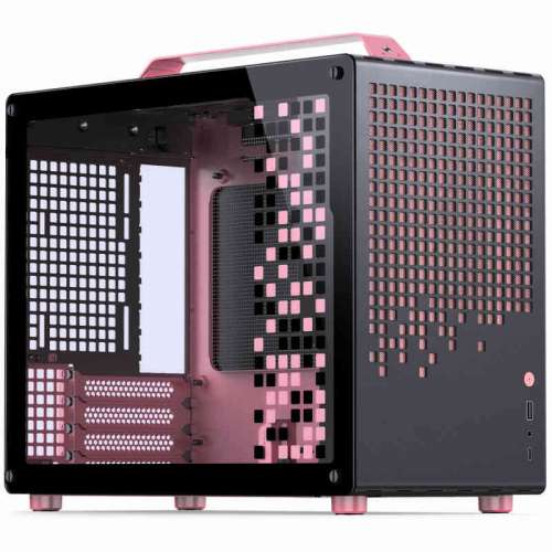 Jonsplus MATX Handle Case Z20 - Czarno/Różowa