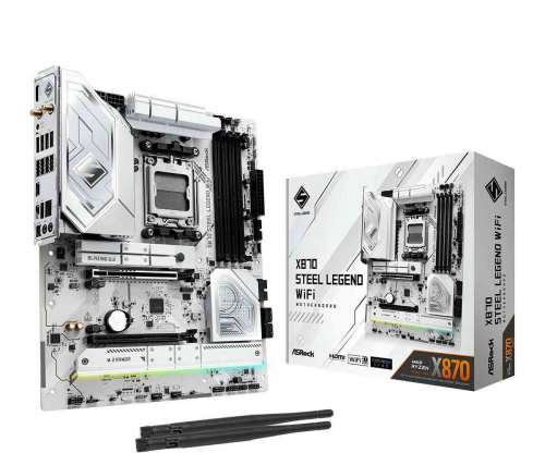 ASRock X870 STEEL LEGEND WIFI Płyta Główna AM5 4DDR5 M.2 ATX