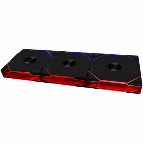 Lian Li UNI FAN TL Wireless Wentylatory, ARGB, PWM, zestaw 3 sztuki - Reverse Blade, 120 mm, czarne