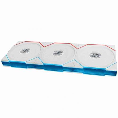 Lian Li UNI FAN TL Wireless ARGB PWM Zestaw 3 Wentylatorów - Reverse Blade, Białe, 120 mm