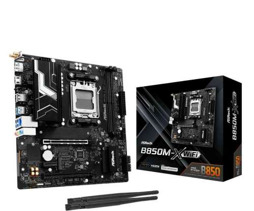 ASRock B850M-X WIFI | Płyta główna mATX, DDR5, AM5, WiFi 6E