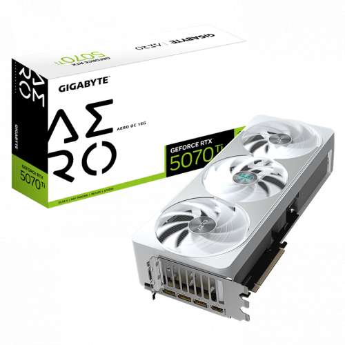 Gigabyte GeForce RTX 5070 Ti Aero OC 16G | 16GB GDDR7, Ray Tracing, DLSS 4.0