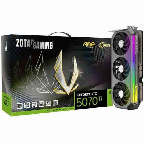 ZOTAC Gaming GeForce RTX 5070 Ti AMP Extreme Infinity | 16GB GDDR7, Ray Tracing, DLSS 4.0