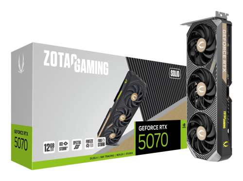 ZOTAC GeForce RTX 5070 SOLID 12GB GDDR7 DLSS4