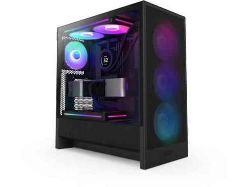 NZXT H5 Flow RGB Czarna – Stylowa Obudowa Midi Tower z RGB i Optymalnym Chłodzeniem