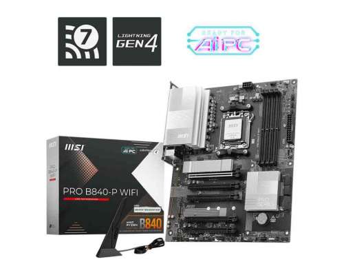 MSI PRO B840-P WIFI, Płyta Główna AM5 z DDR5, Wi-Fi 7 i M.2 PCIe 4.0