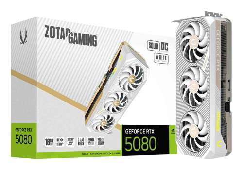 ZOTAC GeForce RTX 5080 SOLID OC White 16GB GDDR7