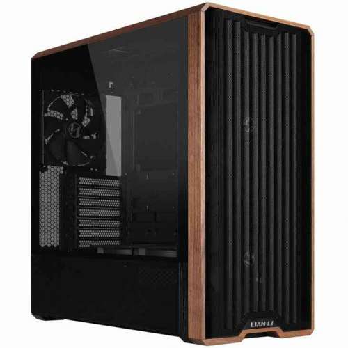 Lian Li LANCOOL 217 Black – Obudowa Mid-Tower z Drewnianymi Akcentami