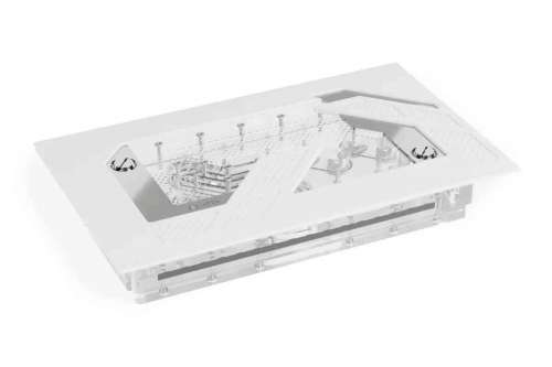 Alphacool Apex Distroplate Dark Base Pro 901 White VPP/D5