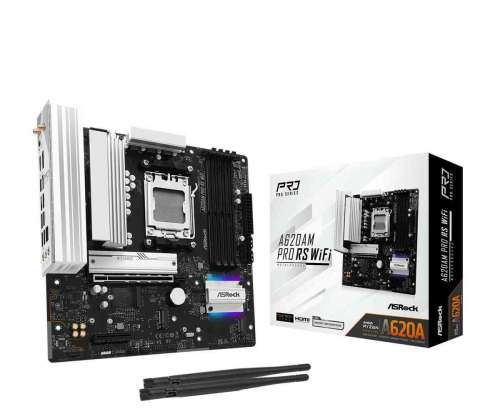 ASRock A620AM PRO RS WiFi – płyta główna mATX AM5 DDR5, HDMI + DisplayPort, WiFi 6E