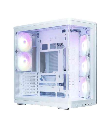 Zalman P60 Mid-Tower 5× ARGB White - efektowna obudowa ATX z 5 wentylatorami ARGB